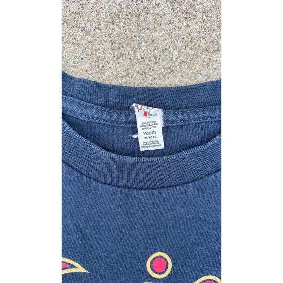 Unisex Navy Red Twins Short Sleeve Cotton Tee Shirt Youth Size XL Baseball MLB - Picture 3 of 4